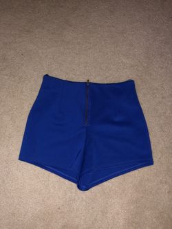 Foreign Exchange High Waisted Blue Shorts Size S