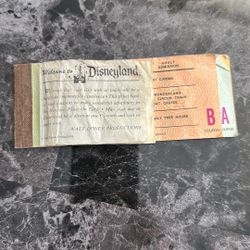 50 Year Old Disneyland Ticket 1976