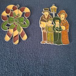 Faux Stained Glass Ornaments 