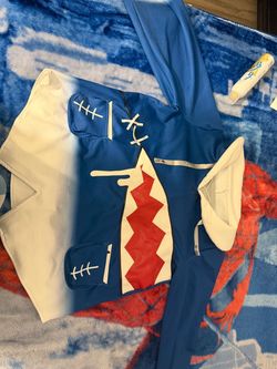 Gawr gura Cosplay Shark hoodie Size L/XL