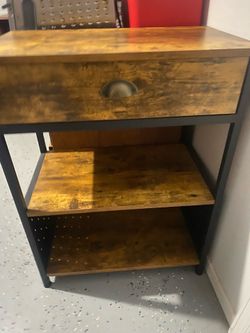 Utility cart dark brown