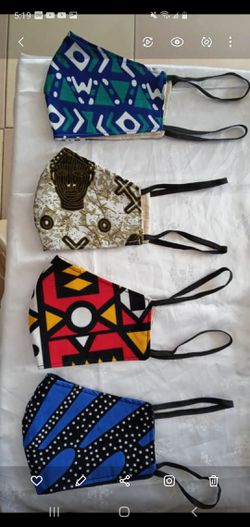 Quality unisex African print face masks - Buy 10 pieces for $65