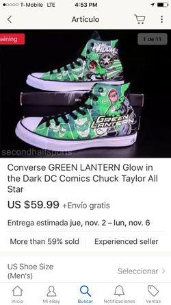 CONVERSE ALL STAR GREEN LANTERN!👍