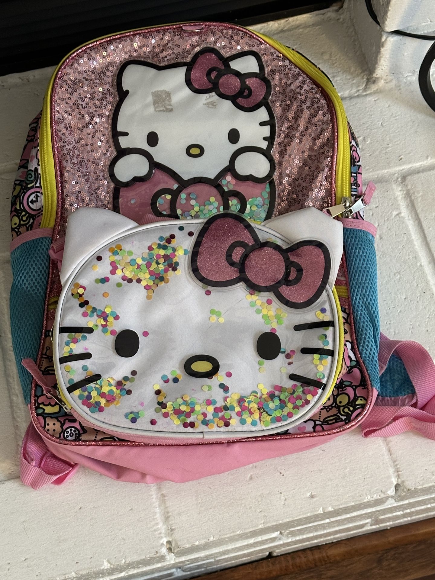 Hello Kitty, backpack with lunch bag