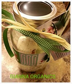 Xmas huge Mason decorative glass jar filled w 7 shea bath bomb fizzes