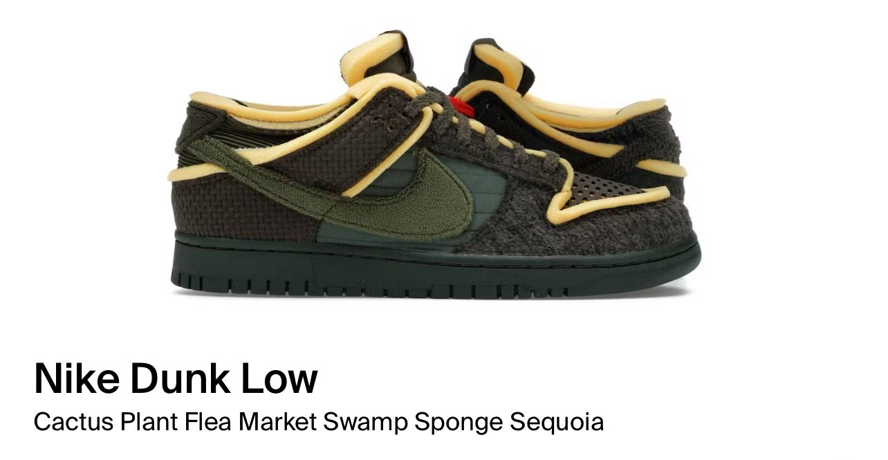 Cactus Plant Flea Market Dunk Swamp Sponge Pack