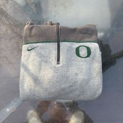 Nike green turtle neck hoodie zip up size X large