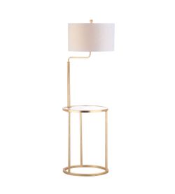 Clare Gold and Glass Floor Lamp