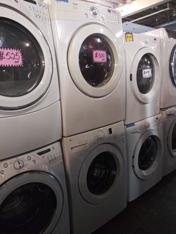 LG front load washer and dryer set working perfectly