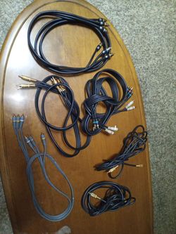 Mix of f heavy duty high-end audio RCA cables