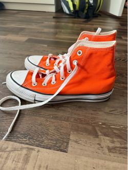 Bright orange converse