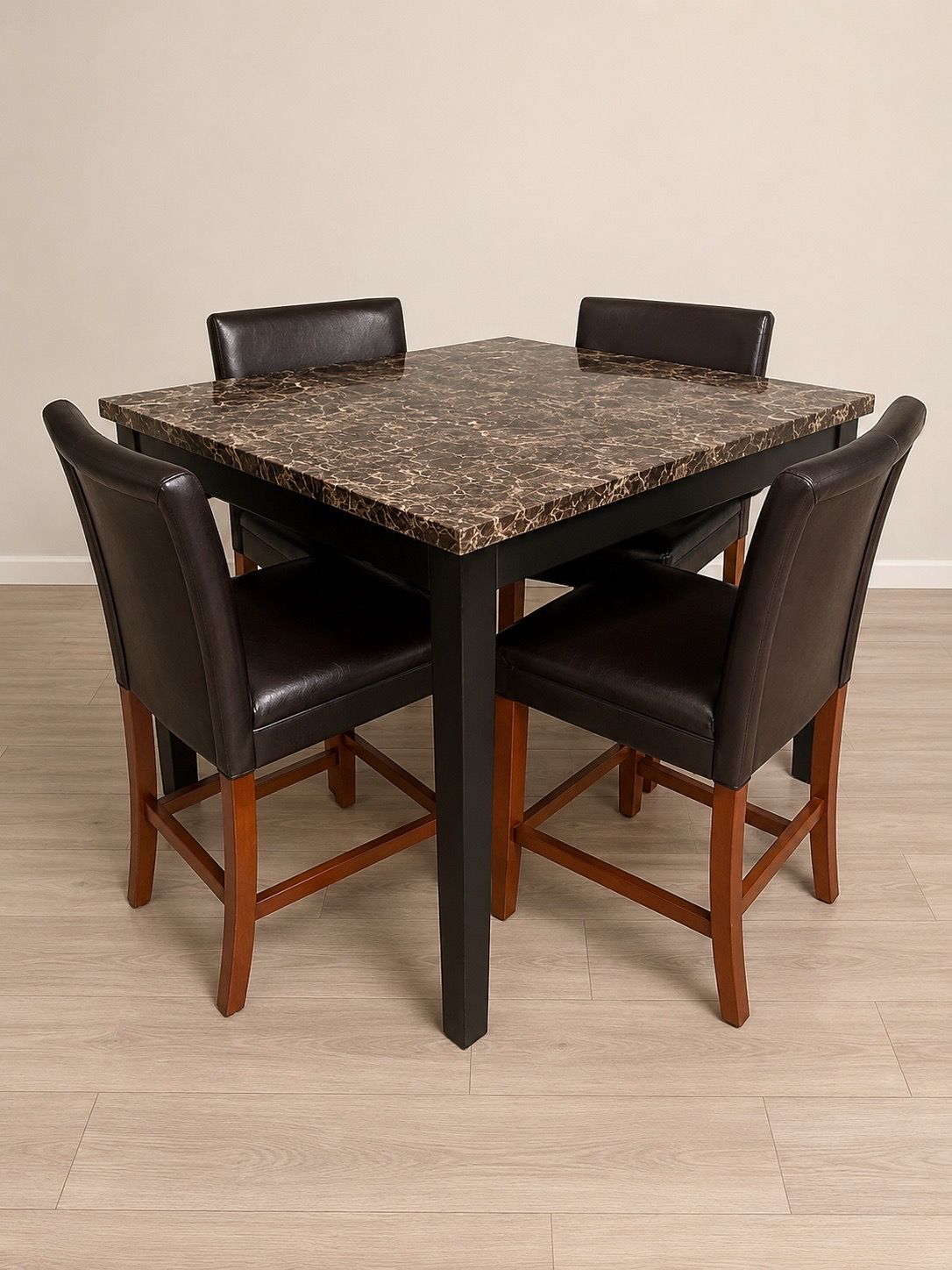 High top dining table with chairs