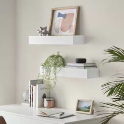 New White Floating Shelves