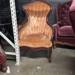 Vintage Peachy Orange Chairs 