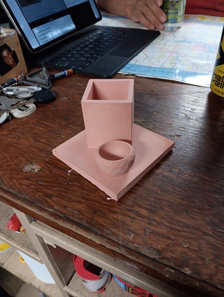 Miniature Precast Cup And Box