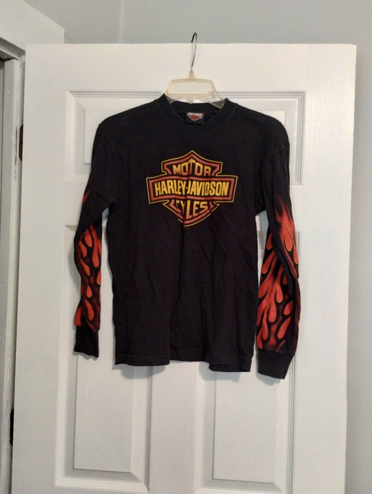 Harley Davidson T-SHIRT Size Lg 14/16 Boys