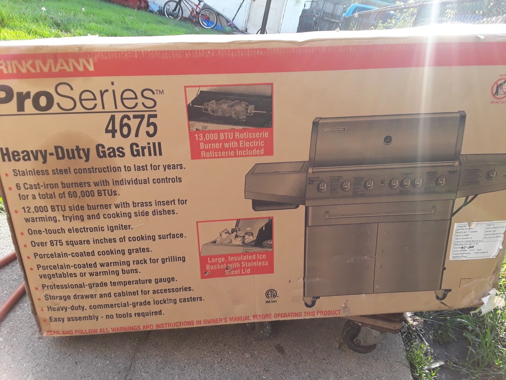BRINKMANN PRO SERIES GRILL NEW for Sale in Riverdale, IL OfferUp