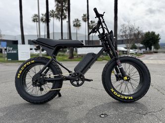 NEW Macfox X7L Fat Tire Electric Bike - Black - Long Range
