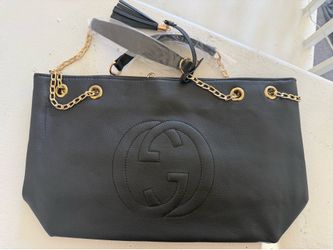 New Black GG bag with gold accents