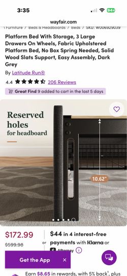 Full size bed frame