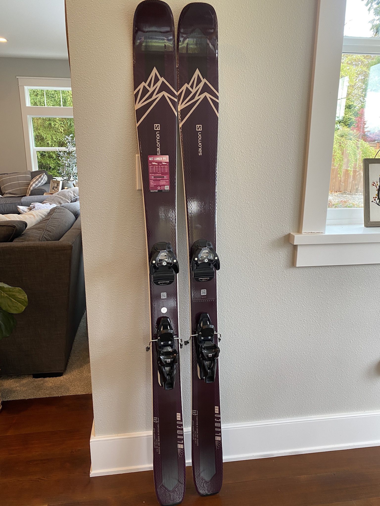 Salomon QST lumen 99 Womens Skis (2021) 167cm With Salomon Warden