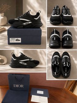 Dior B22 Sneakers Black White Size 43