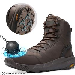 Botas De Trabajo Con Punta De Acero Con Cierre Lateral  Y Cordones  Size 8.5