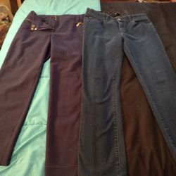 2 pair women's pants 1 Jean,1dress pant