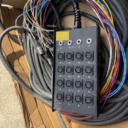 100 ft 16 channel live wire snake cable