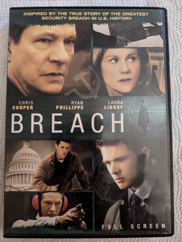Breach DVD Movie Full Screen. Greatest Security Breach In US History. 18+ Min Of Bonus Features. DVD In Mint Condition, Full Screen.
Eastside Or West