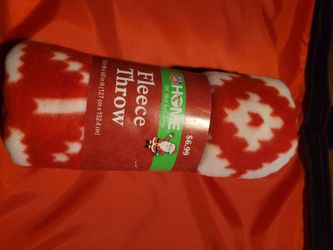 Holiday Fleece Throw Blanket 50x60
