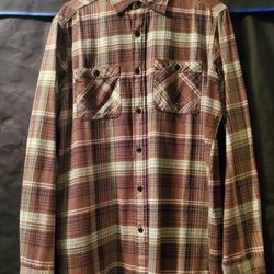 American Living Flannel Medium Long Sleeve Shirt