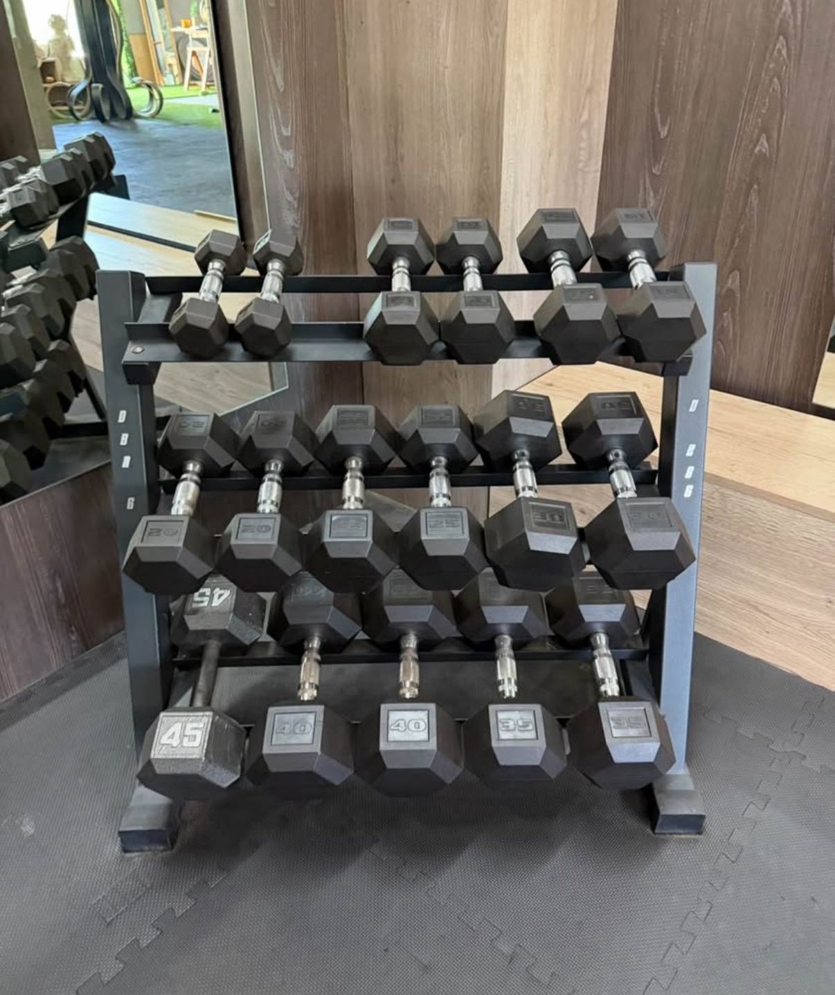 Dumbbell Sets 550 lb and Heavy Duty Rack, 5 to 40lb
