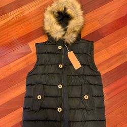 Brand New Winter Vest With Fur