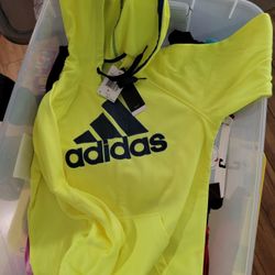 NWT BOYS SMALL ADIDAS NYLON HOODIE