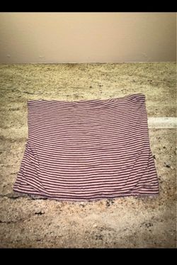 Women’s American Eagle Pink and Black Striped Tube Top Size Large