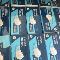 50-Pack Safe Disposable Face Masks