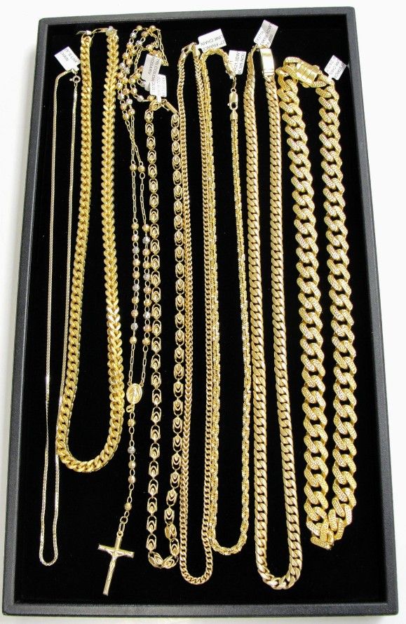 10K 14K 18K ALL GOLD CHAINS ON SALE AT HALF PRICE!