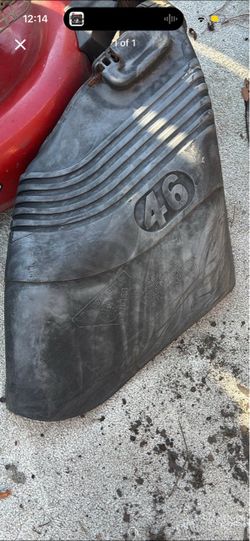 46" Riding Mower Discharge Chute Cover