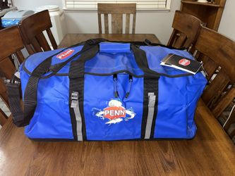 Penn XL Boat Fishing Tackle Bag Blue PND001DI-BLU 28.1”, Brand New w/ Tags