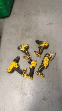 DeWalt tools set (5) pieces No Charger No batteries