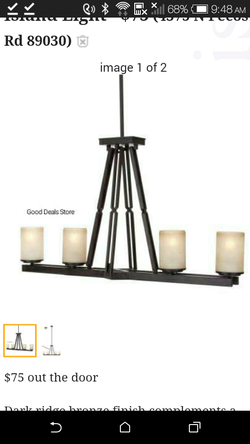 Hampton Bay Alta Loma 4-Light Dark Ridge Bronze Island Light