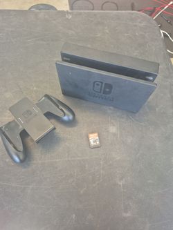 Nintendo switch dock, Controller and game.