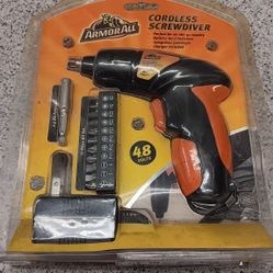 Armor All 4.8V Cordless Electric Screwdriver kit. 