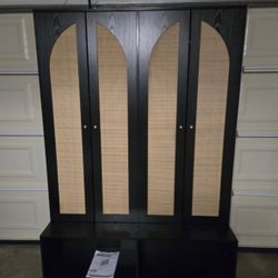 Brand New Farmhouse Entryway Shoe Cabinet & Bench