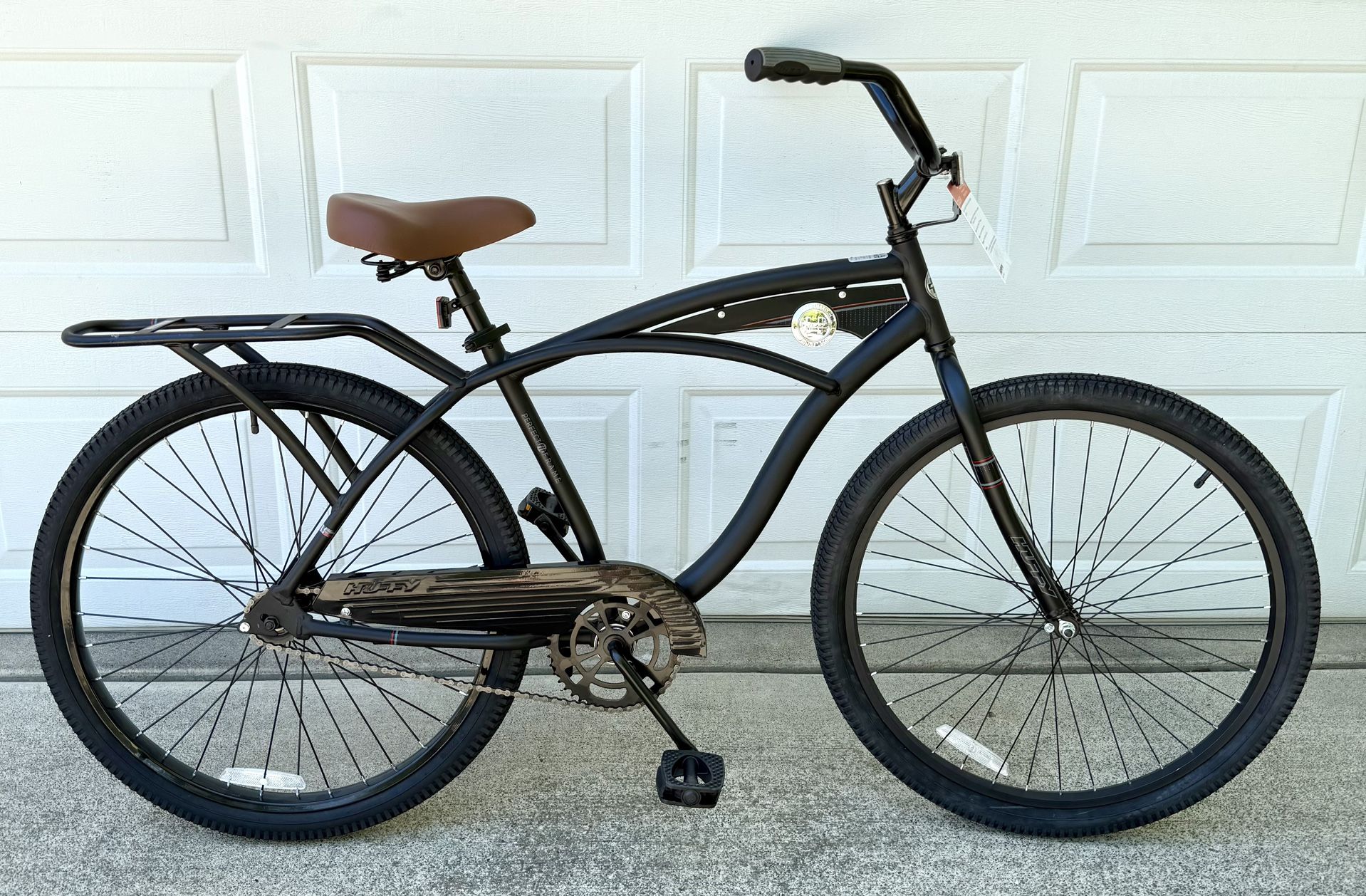 Huffy Nel Lusso Cruiser Bike 26" - Matte Black - Single Speed - Like NEW