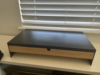 IKEA Monitor Stand with Drawer