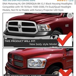 RAM TRUCK DNA Motoring Headlight Kit HL-OH-DR09QUA