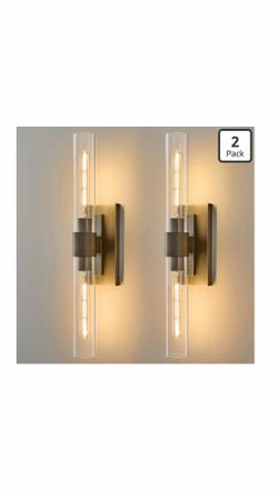 Luxury Antique Brushed Gold Sconces Set of 2 (New in Box)