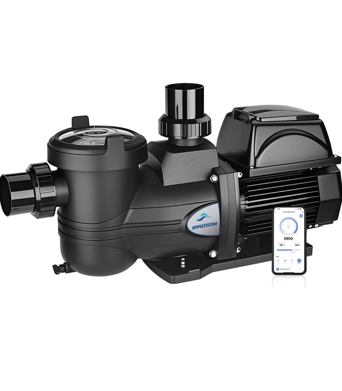 Brand New Smart Variable Speed Pool Pump 1.5HP 110-120V, Ultra Quiet, App Controlled